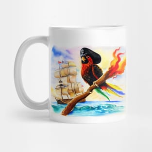 Pirate Parrot . Mug